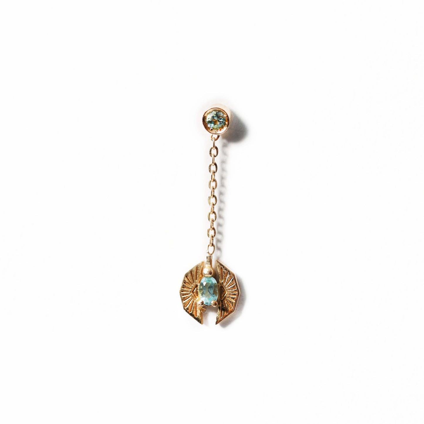 Glorious Scarab Mini Earring